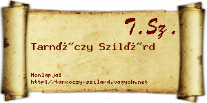Tarnóczy Szilárd névjegykártya