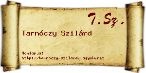 Tarnóczy Szilárd névjegykártya